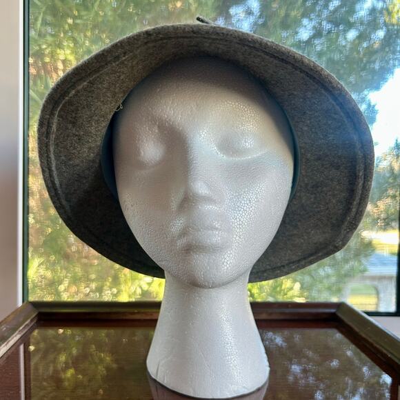 Vintage Bollman Hat Co. Gray Wool Cloche Fedora Unisex - Picture 13 of 16